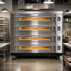 Thumbnail image #3 for Marra Forni ELST73-44/4 4-Deck Electric Deck Oven with 73 x 44" Refractory Stone Surface, Programmable Touchscreen, Stainless Steel Front