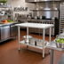 Thumbnail image #2 for Eagle Group Deluxe Series 48-Inch W x 30-Inch D Stainless Steel Work Table with Undershelf