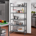 Thumbnail image #2 for Cambro Camshelving Basics Plus Stationary 5-Tier Vented Polymer Shelving Starter Unit, 24