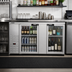 Thumbnail image #2 for Hoshizaki BB69-G-S 69.5-Inch Two-Section Stainless Steel Back Bar Cooler with Glass Swing Doors