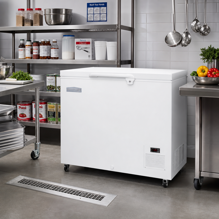 Product image #2 for Accucold 8.1 Cu. Ft. Commercial Chest Freezer with Solid Lift-Up Door and Digital Thermostat