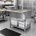 Thumbnail image #2 for Klinger's Trading CP5 Stationary Ice-Cooled 5-Pan Cold Pan Table with Stainless Steel Top, 78 Inch Wide