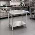 Thumbnail image #2 for BK Resources 30 Inch x 30 Inch Stainless Steel Work Table with Undershelf