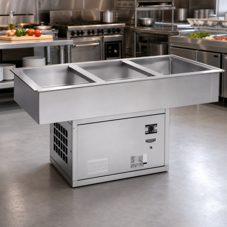 Product image #2 for Atlas Metal WCMX-6 6-Pan Full-Size Drop-In Cold Well, Remote Refrigeration