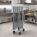 Thumbnail image #2 for Cambro GN 1/1 Full-Size Food Pan Trolley — 18-Slide End-Load, 5-Inch Casters, Speckled Gray