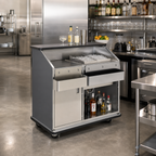 Thumbnail image #3 for FWE / Food Warming Equipment Co., Inc. CB-4 47.5-Inch Conventional Single-Station Portable Bar with 60 lb Ice Bin and Underbar Server