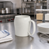Thumbnail image #2 for Cambro Camwear 8 oz White Ceramic Contoured Mug with Handle