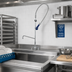 Thumbnail image #2 for T&S Brass EasyInstall Single-Hole Deck-Mount Pre-Rinse Unit with 10-Inch Add-On Faucet
