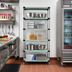 Thumbnail image #2 for Quantum Solid Stainless Steel Stationary Shelving Starter Kit, 24W x 21D x 54H, 5 Shelves