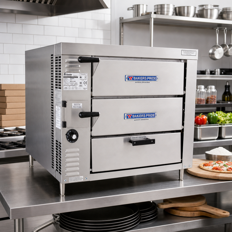 Product image #2 for Bakers Pride HearthBake Series GP51 Countertop Gas Pizza/Bake Oven with 2 Cordierite Decks