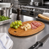 Thumbnail image #2 for American Metalcraft Oblong Olive Wood Serving Board, 9-7/8 x 5-7/8 x 1/8 Inch