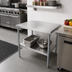 Thumbnail image #2 for John Boos Stallion Economy Corner Work Table, 30 x 24 Inches, 18/430 Stainless Steel Flat Top