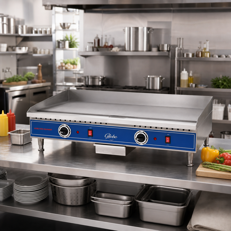 Product image #2 for Globe PG36E 36-Inch Electric Countertop Griddle with Thermostatic Controls