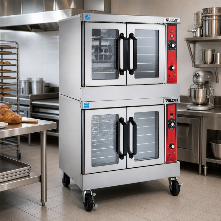 Product image #3 for Vulcan VC66GC Double-Deck Bakery-Depth Gas Convection Oven with Computer Controls