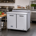 Thumbnail image #3 for Kelvinator Commercial 36-Inch Two-Door Worktop Refrigerator with Backsplash, 8.9 Cu. Ft., 115V