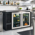 Thumbnail image #3 for Perlick Corporation BBS60 Two-Door Back Bar Refrigerator, 60-Inch, 16 Cu. Ft., Black Exterior, Stainless Steel Top