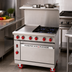 Thumbnail image #2 for American Range 36-Inch Green Flame Gas Range With 24-Inch Left Griddle, 2 Open Burners, Standard Oven, and Hi-Shelf Back Riser