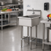 Thumbnail image #2 for Advance Tabco Freestanding Single-Station Service Sink with Electronic Faucet, 20 x 19-1/2 Inch Bowl, 16-Gauge Stainless Steel