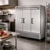 Thumbnail image #2 for True TS-72-HC Three-Section Solid Door Reach-In Refrigerator, 78 1/8-Inch Wide, Stainless Steel