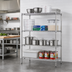 Thumbnail image #2 for Metro Super Erecta Brite Stationary Starter Wire Shelving Unit, 72W x 21D x 63H, 4 Shelves