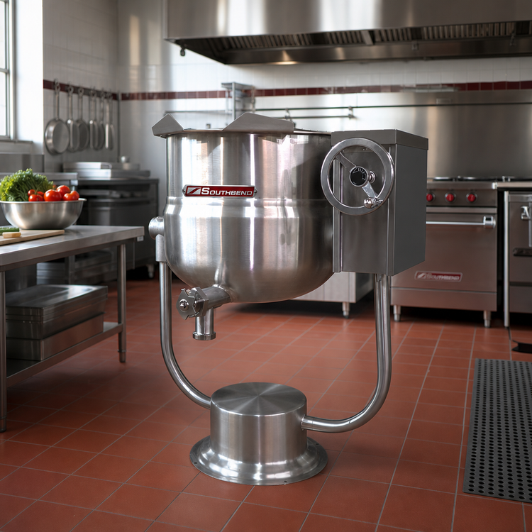 Product image #2 for Southbend Steam KDLT-30 30-Gallon Direct Steam Tilting Kettle with 2/3 Jacket