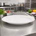 Thumbnail image #3 for Crestware Alpine White 13 3/8 x 8 7/8-Inch Oval Wide Rim Rolled Edge Platter