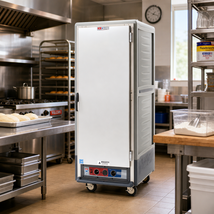 Product image #2 for Metro C5 3 Series Full-Height Mobile Moisture Heated Holding & Proofing Cabinet with Full-Length Solid Door, Gray Insulation Armour