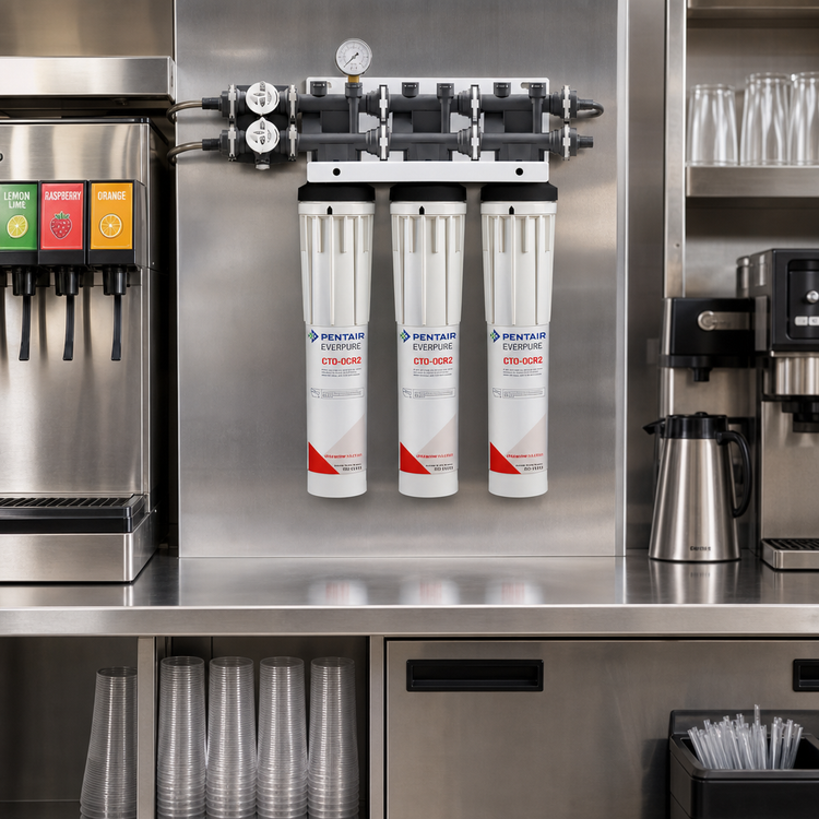 Product image #2 for Everpure QTCR-3 Triple Water Filter System for Fountain Beverages