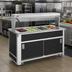 Thumbnail image #2 for Atlas Metal BLC-5-BU 5-Pan Mobile Iced Cold Food Buffet Counter