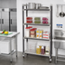 Thumbnail image #2 for Cambro Camshelving Elements XTRA High-Density Top-Rail Stationary Starter Shelving Unit, 24 x 48 x 81 Inches