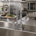 Thumbnail image #2 for T&S Extra Heavy Duty Deck-Mounted Manual Mixing Faucet, 4-Inch Centers