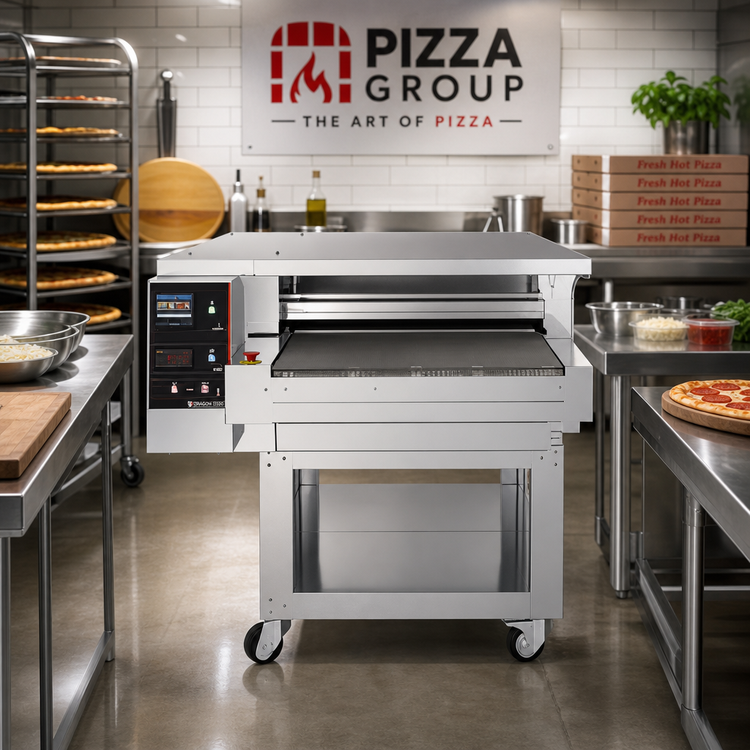 Product image #3 for Pizza Group Dragon D32G-LR Left-to-Right Gas Stone Conveyor Pizza Oven, 32-Inch Belt