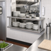 Thumbnail image #2 for Advance Tabco Double-Tier Pass-Thru Wall Shelf, 60 x 18 Inches, 18/430 Stainless Steel