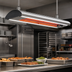 Thumbnail image #2 for Hatco Glo-Ray Curved 42-Inch Lighted Infrared Strip Heater with Dual LED Lights and Electronic Infinite Control