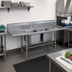 Thumbnail image #2 for Advance Tabco Regaline 2-Compartment Stainless Steel Sink with Left and Right-Hand Drainboards, 85-Inch Overall Length