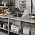 Thumbnail image #2 for Omcan USA Single-Compartment Drop-In Stainless Steel Sink, 10 x 14 x 10-Inch Bowl, 6-Inch Splash