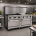 Thumbnail image #2 for Challenger XL C72SS-6B36GT 72 Inch Gas Restaurant Range with 6 Burners and 36 Inch Griddle