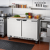 Thumbnail image #3 for Beverage-Air UCF48AHC 48-Inch Two-Section Undercounter Freezer, Solid Doors, 11.04 Cu. Ft., Stainless Steel, Rear-Mounted Self-Contained Refrigeration