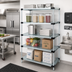 Thumbnail image #2 for Quantum 5-Shelf Solid Shelving Starter Kit, Stationary, 48 in. W x 86 in. H