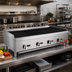 Thumbnail image #3 for General 48-Inch Natural Gas Countertop Char-Rock Charbroiler