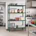 Thumbnail image #2 for Eagle Valu-Gard 4-Tier Wire Shelving Starter Unit, 60W x 21D x 63H, Green Epoxy Finish