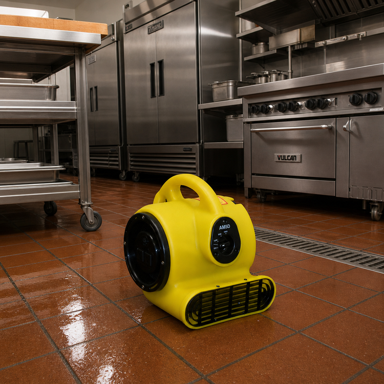Product image #2 for Bissell Big Green Commercial AM5D 3-Speed Stackable Floor Dryer Air Mover