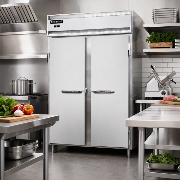 Product image #3 for Continental Refrigerator Designer Line D2FN Two-Section 50 cu. ft. Reach-In Freezer
