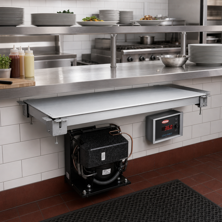 Product image #2 for Hatco CSUR-36-I Undermount Remote Cold Shelf, 36-Inch x 19-1/2-Inch, Electronic Temperature Control, Anodized Aluminum Hardcoat