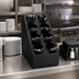 Thumbnail image #2 for Dispense-Rite CTSH-8BT Countertop 8-Compartment Silverware Organizer with Inserts