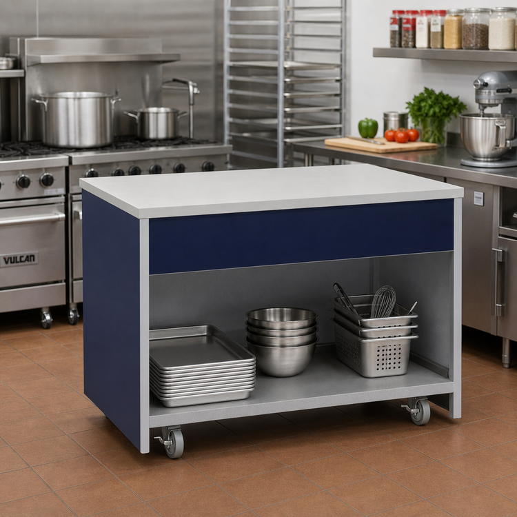 Product image #2 for Atlas Metal INFFT-5 Solid Top Mobile Utility Station, 77-3/4" Wide