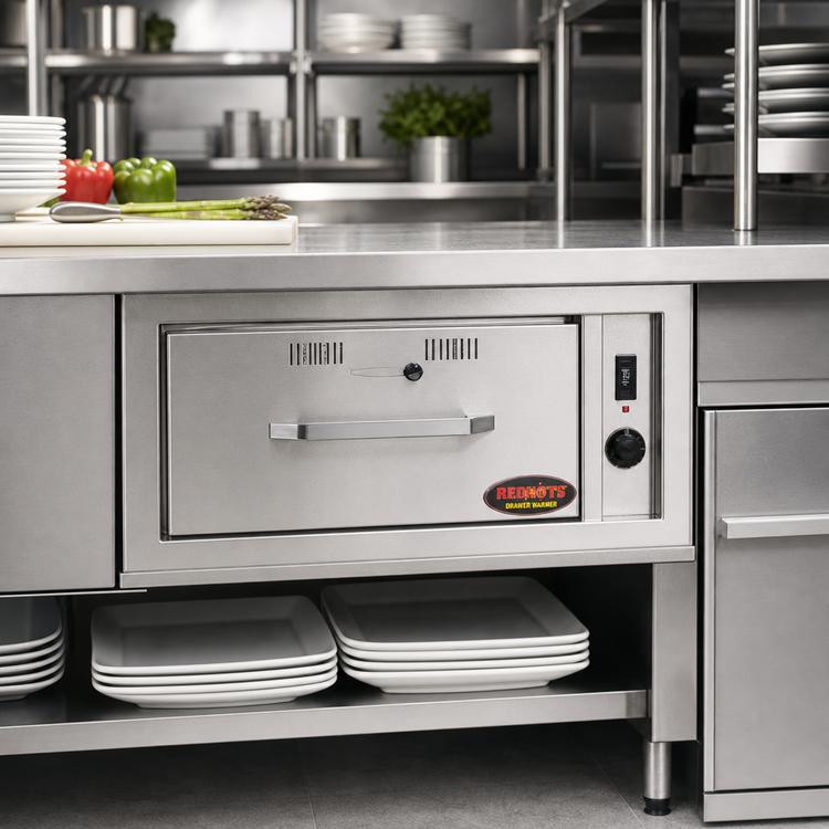 Product image #2 for RedHots Built-In Narrow Drawer Warmer, 1 Drawer, 120V