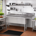 Thumbnail image #2 for Advance Tabco 129-Inch 3-Compartment Fabricated Sink with 36-Inch Right Drainboard, 30 x 24 x 14-Inch Bowls