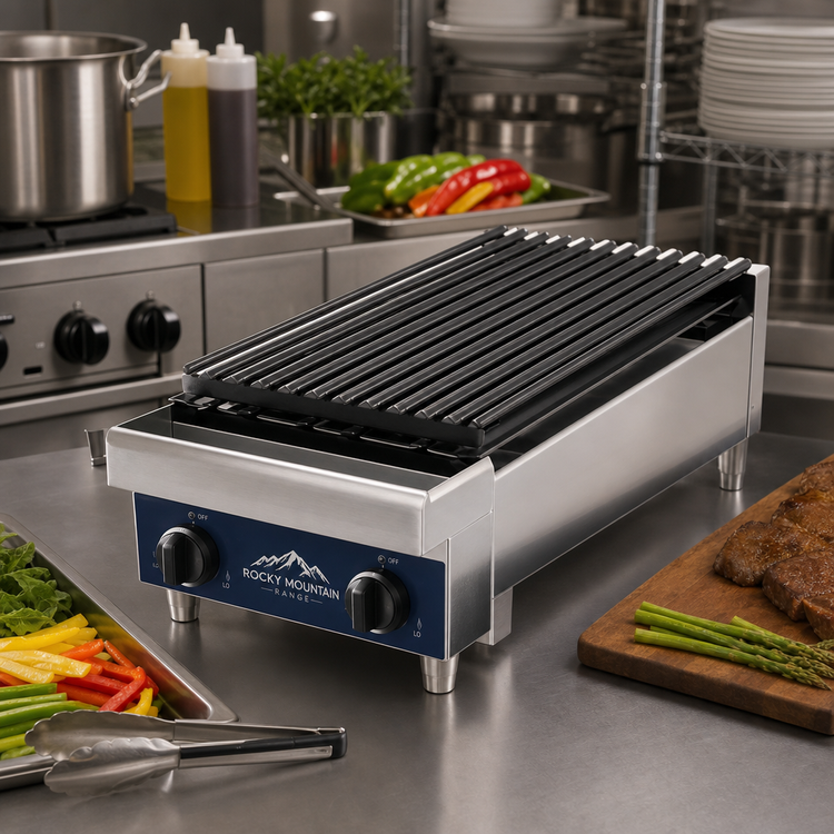 Product image #2 for Rocky Mountain Portable Range Top Broiler, 12 x 24 Inch, 2-Burner Coverage