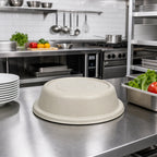 Thumbnail image #3 for Cambro 86VSNH197 Round Fiberglass Plate Cover, 8-1/4-Inch Inside Diameter, Ivory, No Vent Hole Case of 12